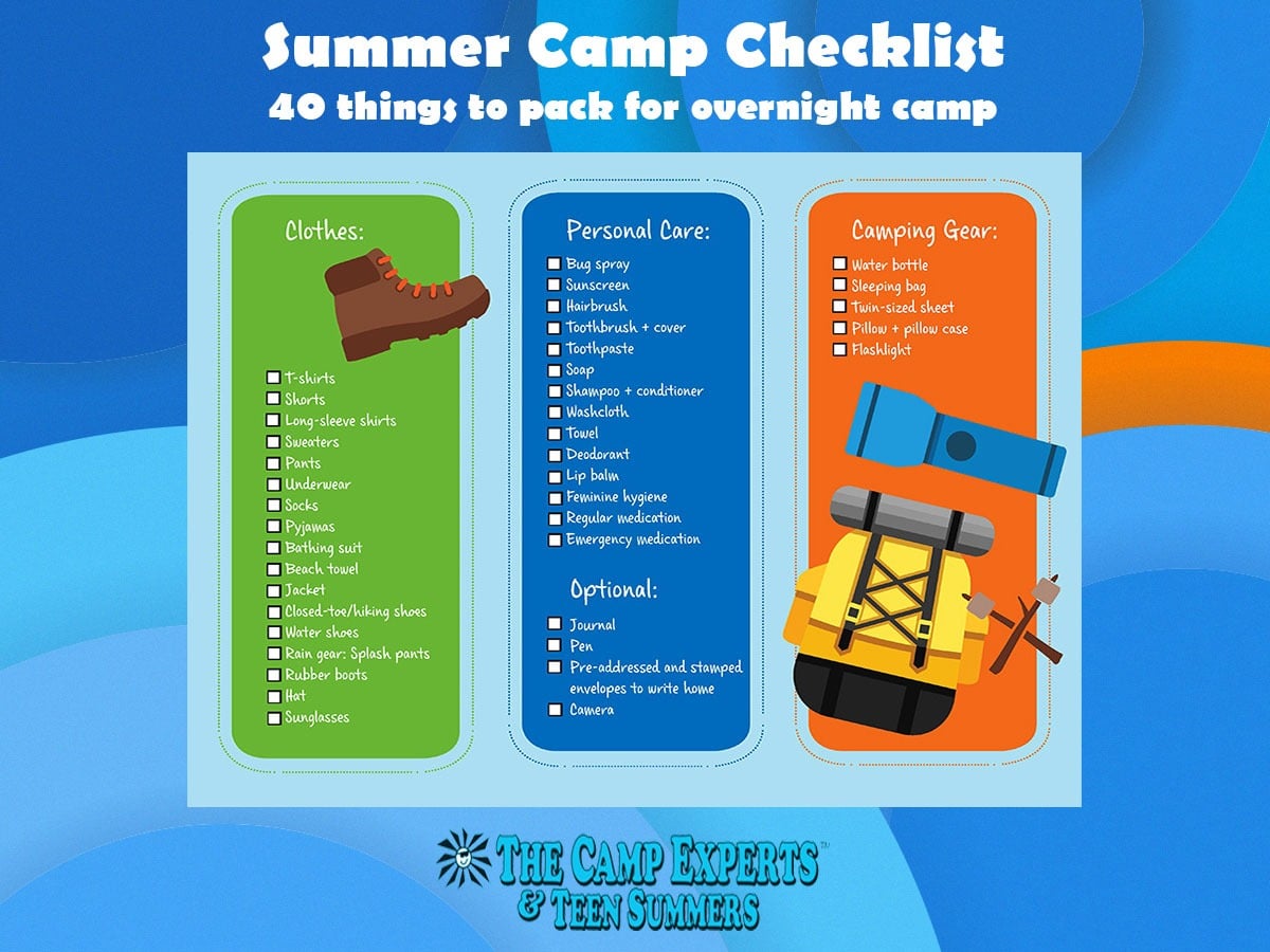 Overnight Summer Camp Packing List The Overnight Camp Experts Blog